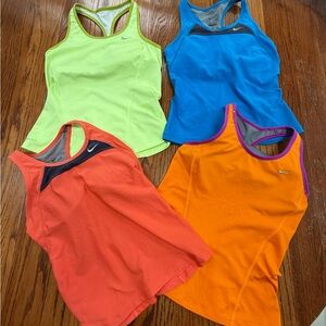 BUNDLE - 4 Nike Dry Fit tank tops size small